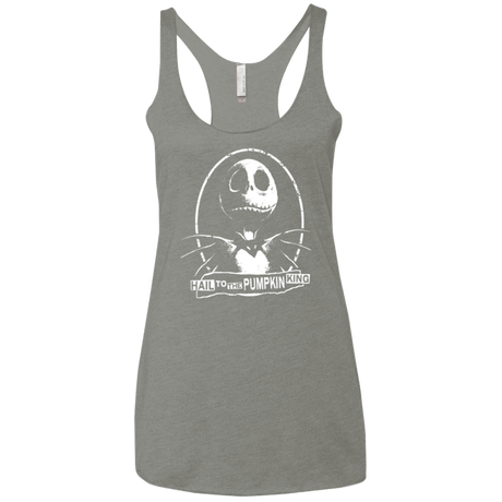 T-Shirts Venetian Grey / X-Small Hail To The King Women's Triblend Racerback Tank