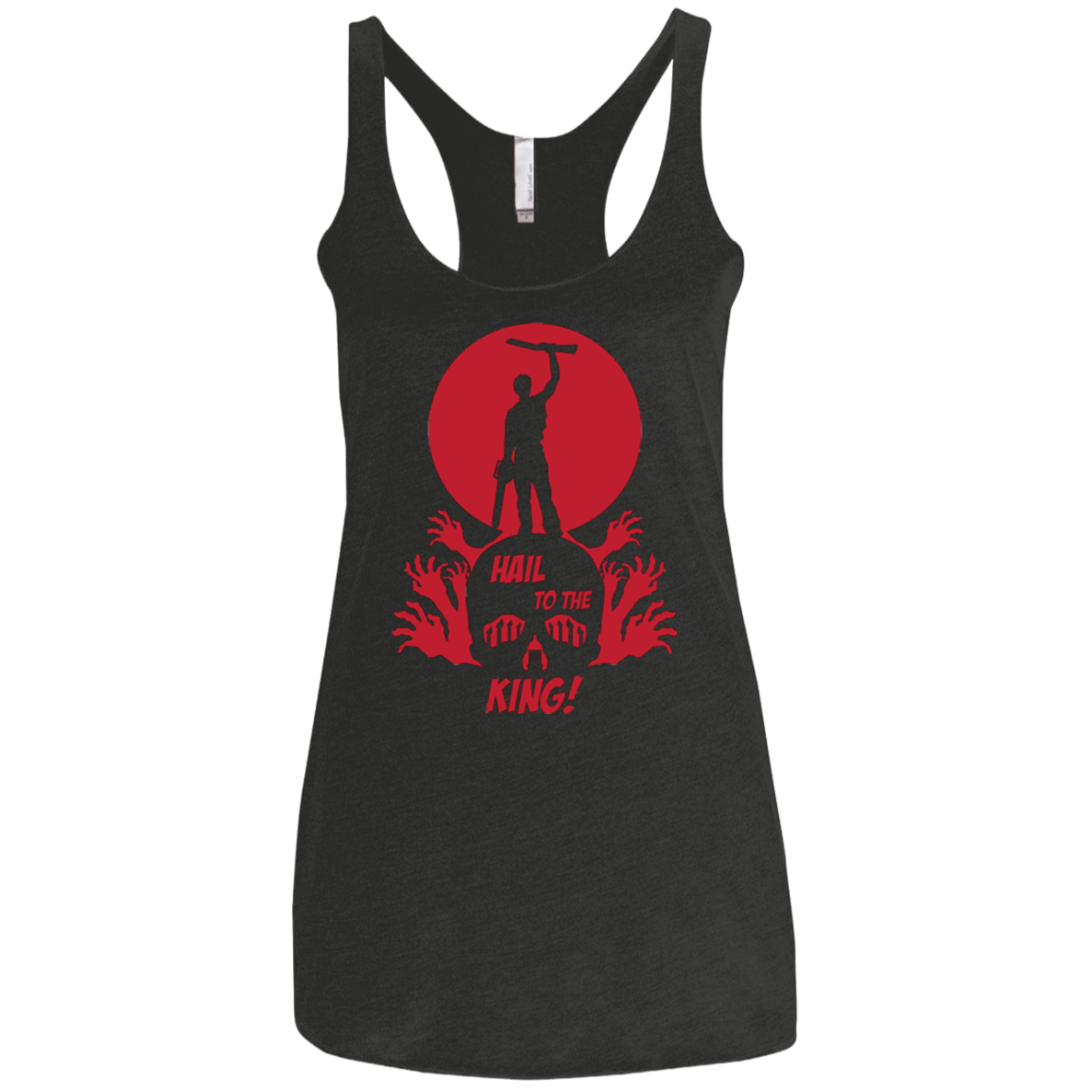 T-Shirts Vintage Black / X-Small Hail to the King Women's Triblend Racerback Tank