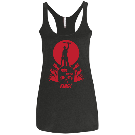 T-Shirts Vintage Black / X-Small Hail to the King Women's Triblend Racerback Tank