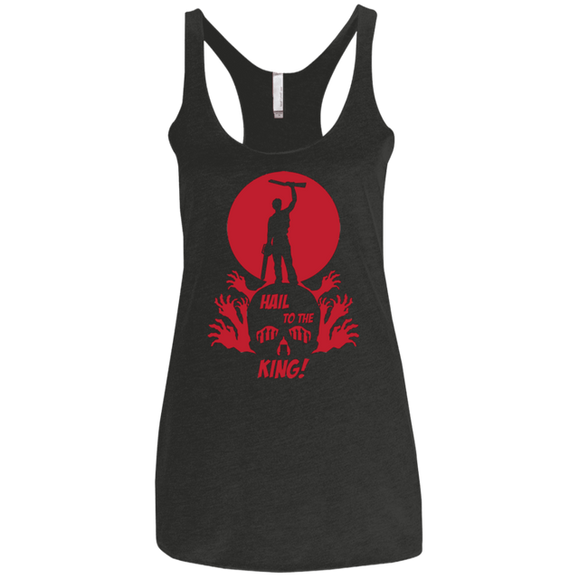 T-Shirts Vintage Black / X-Small Hail to the King Women's Triblend Racerback Tank