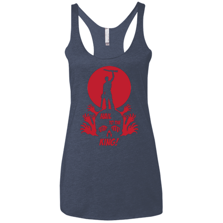 T-Shirts Vintage Navy / X-Small Hail to the King Women's Triblend Racerback Tank