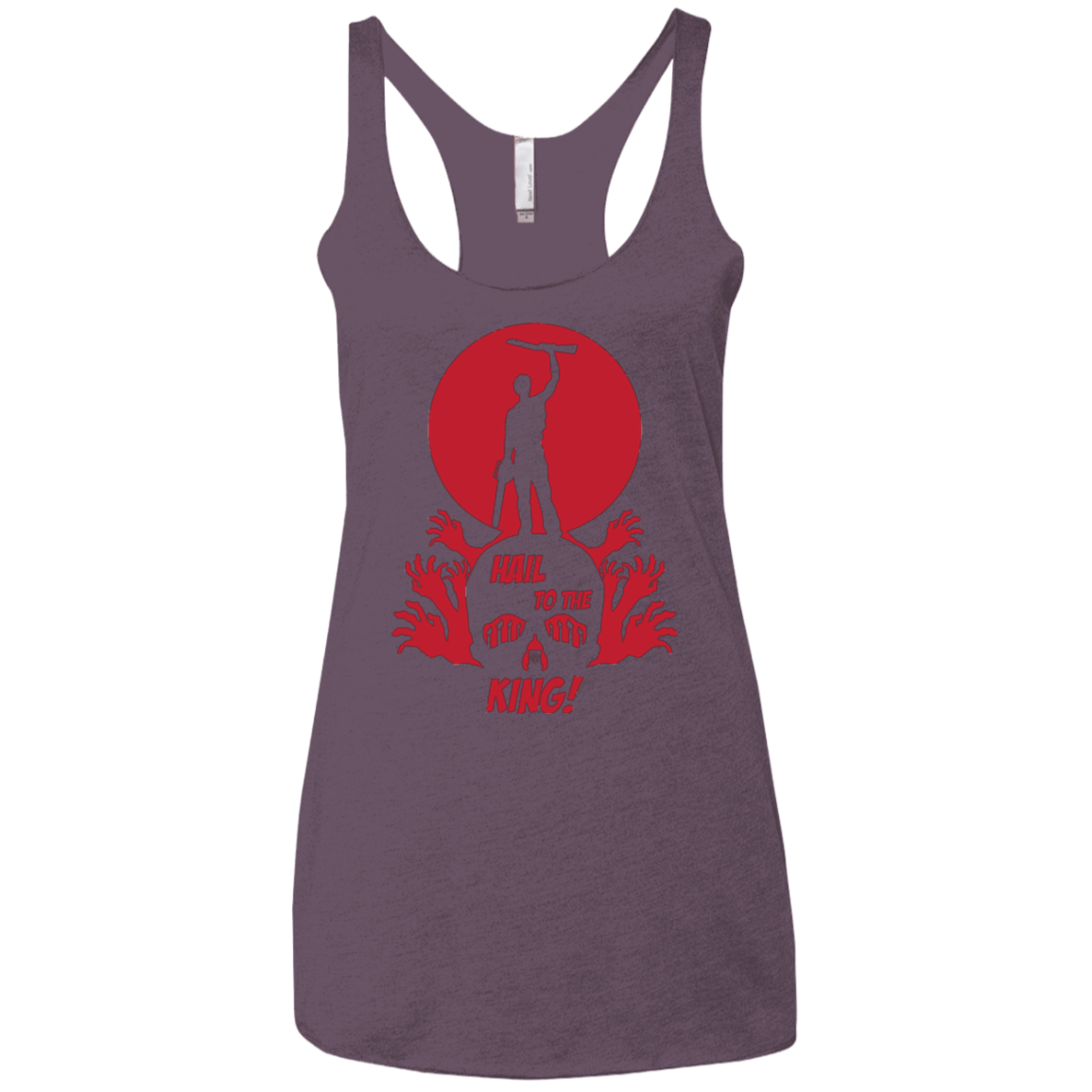 T-Shirts Vintage Purple / X-Small Hail to the King Women's Triblend Racerback Tank