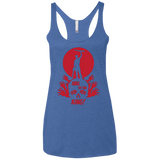 T-Shirts Vintage Royal / X-Small Hail to the King Women's Triblend Racerback Tank