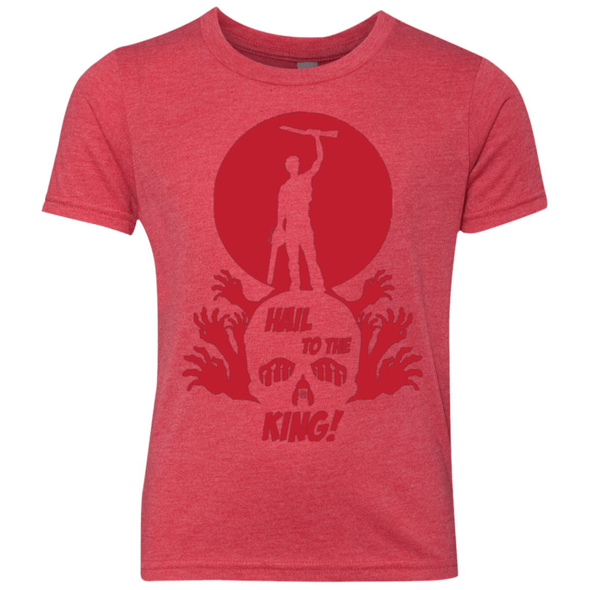 T-Shirts Vintage Red / YXS Hail to the King Youth Triblend T-Shirt