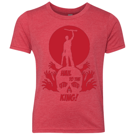 T-Shirts Vintage Red / YXS Hail to the King Youth Triblend T-Shirt