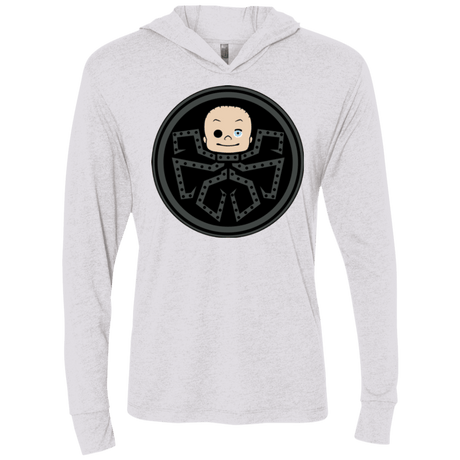 T-Shirts Heather White / X-Small Hail Toys Triblend Long Sleeve Hoodie Tee