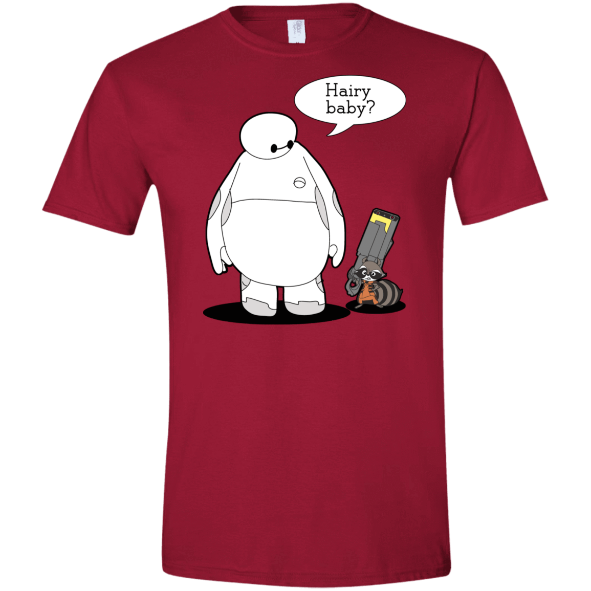 T-Shirts Cardinal Red / S Hairy Baby Men's Semi-Fitted Softstyle