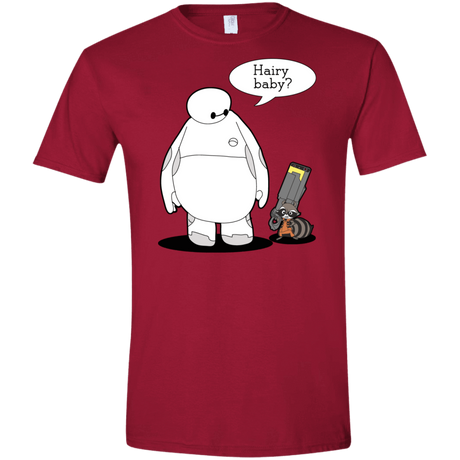 T-Shirts Cardinal Red / S Hairy Baby Men's Semi-Fitted Softstyle