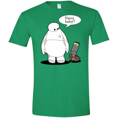 T-Shirts Heather Irish Green / S Hairy Baby Men's Semi-Fitted Softstyle