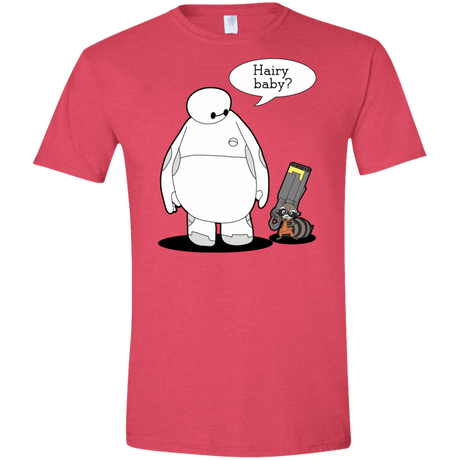T-Shirts Heather Red / S Hairy Baby Men's Semi-Fitted Softstyle