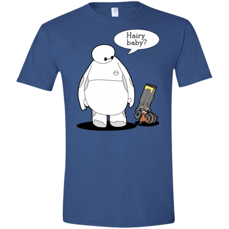 T-Shirts Heather Royal / X-Small Hairy Baby Men's Semi-Fitted Softstyle