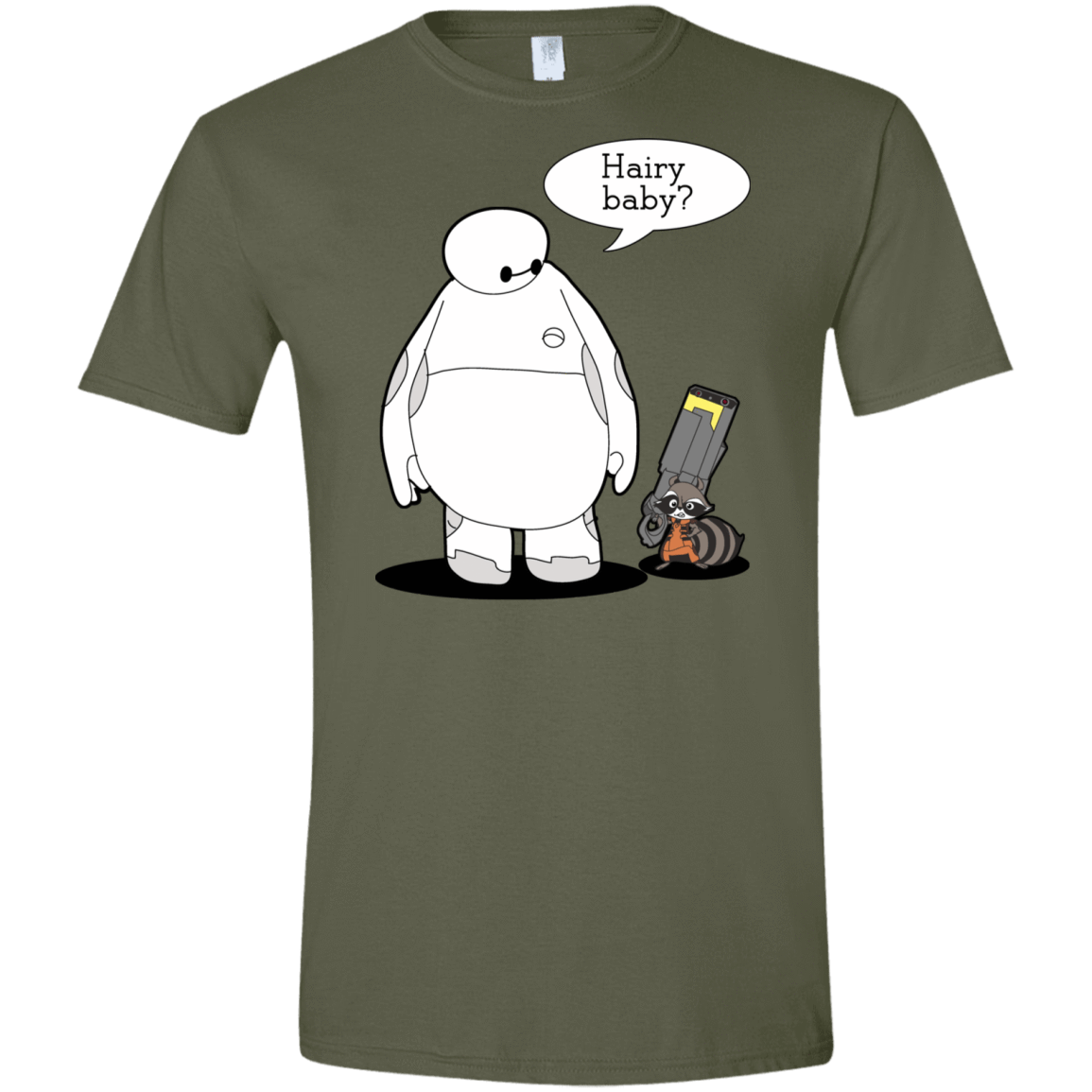 T-Shirts Military Green / S Hairy Baby Men's Semi-Fitted Softstyle