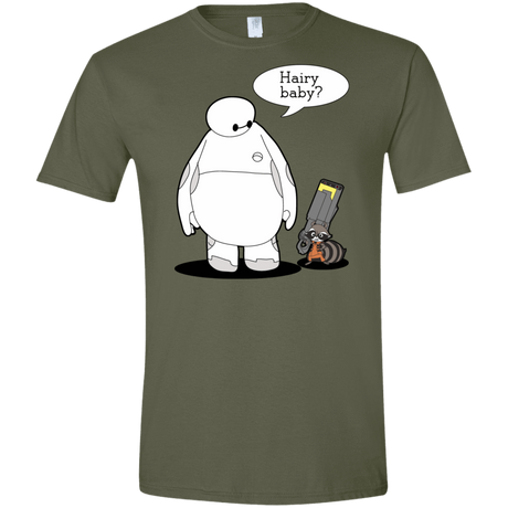 T-Shirts Military Green / S Hairy Baby Men's Semi-Fitted Softstyle