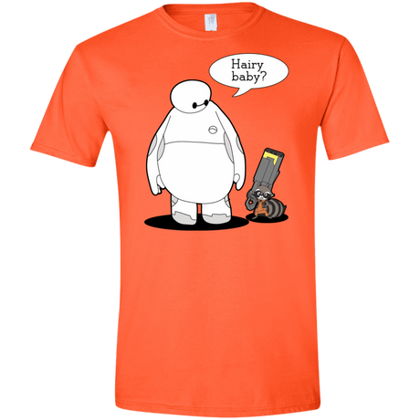 T-Shirts Orange / S Hairy Baby Men's Semi-Fitted Softstyle