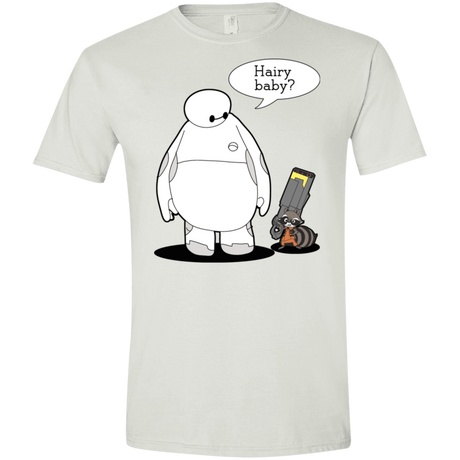 T-Shirts White / X-Small Hairy Baby Men's Semi-Fitted Softstyle