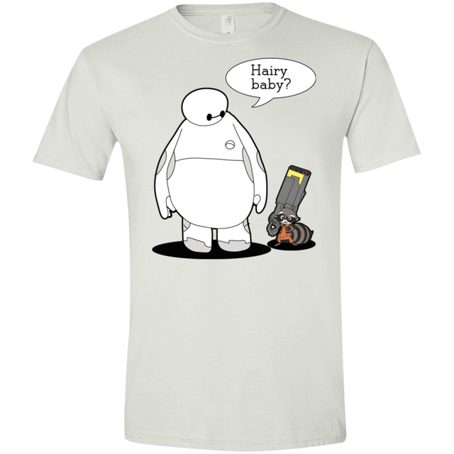 T-Shirts White / X-Small Hairy Baby Men's Semi-Fitted Softstyle