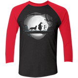 T-Shirts Vintage Black/Vintage Red / X-Small Hakuna Matata in the Jungle Men's Triblend 3/4 Sleeve