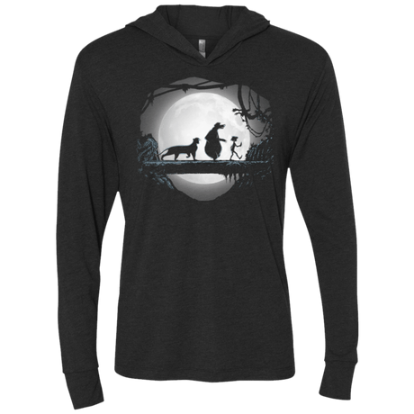 T-Shirts Vintage Black / X-Small Hakuna Matata in the Jungle Triblend Long Sleeve Hoodie Tee