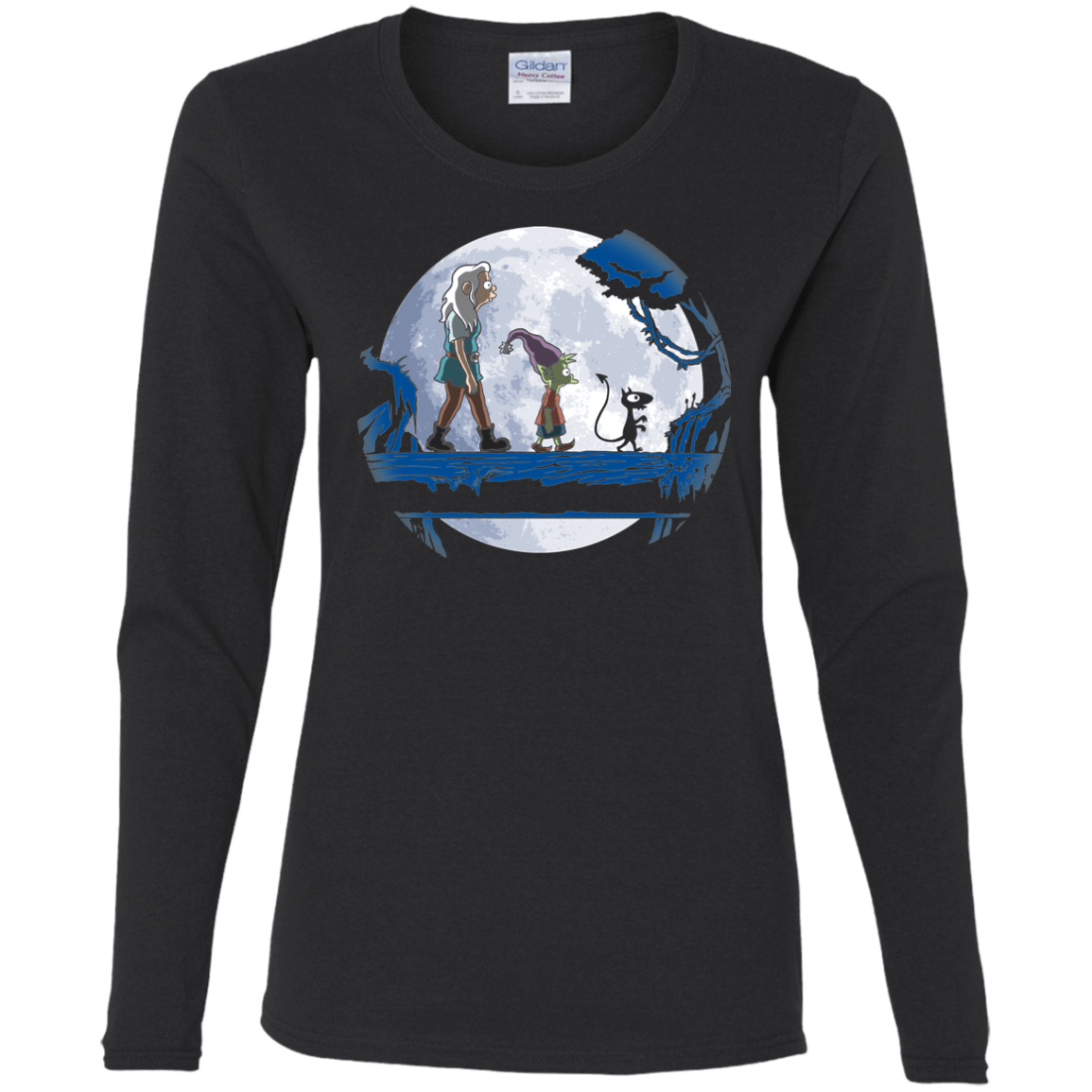 T-Shirts Black / S Hakuna Matata Princess Women's Long Sleeve T-Shirt