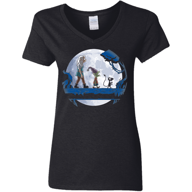 T-Shirts Black / S Hakuna Matata Princess Women's V-Neck T-Shirt