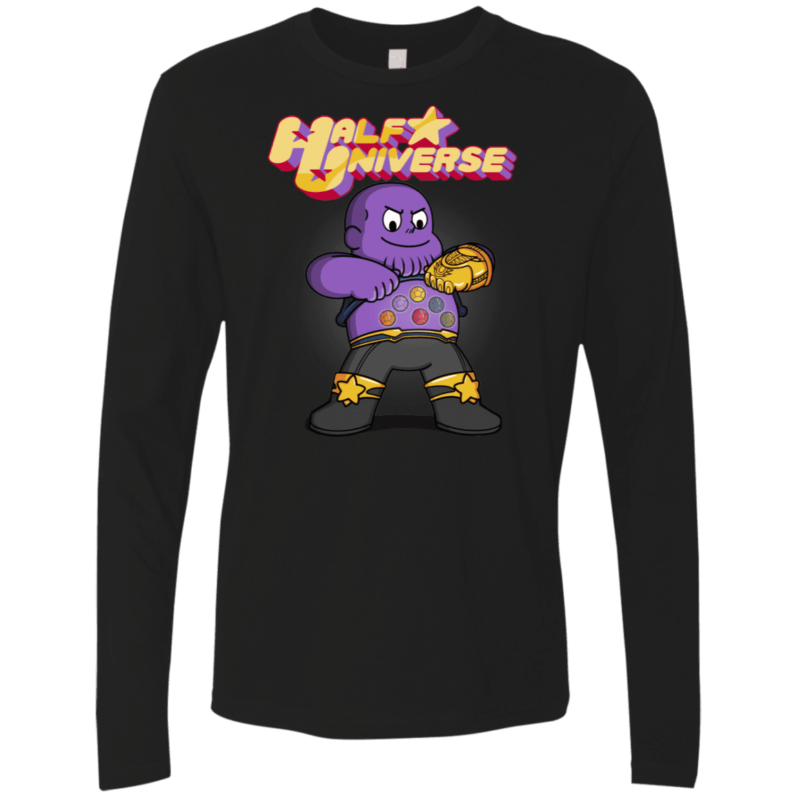 T-Shirts Black / S Half Universe Men's Premium Long Sleeve