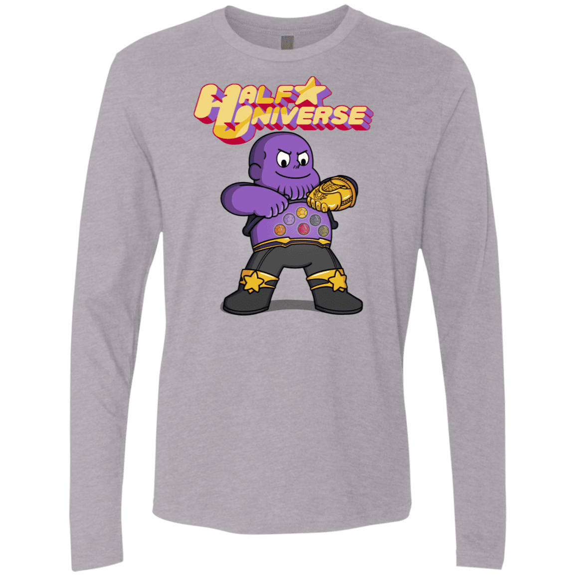 T-Shirts Heather Grey / S Half Universe Men's Premium Long Sleeve