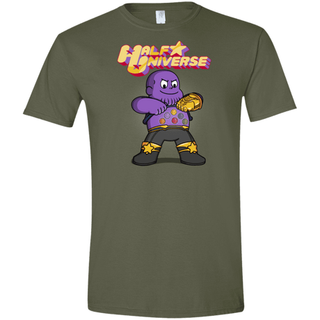 T-Shirts Military Green / S Half Universe Men's Semi-Fitted Softstyle