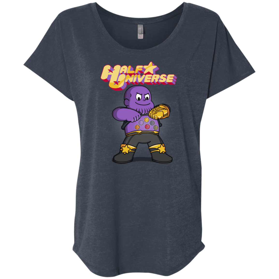 T-Shirts Vintage Navy / X-Small Half Universe Triblend Dolman Sleeve