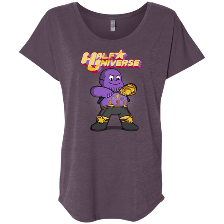 T-Shirts Vintage Purple / X-Small Half Universe Triblend Dolman Sleeve