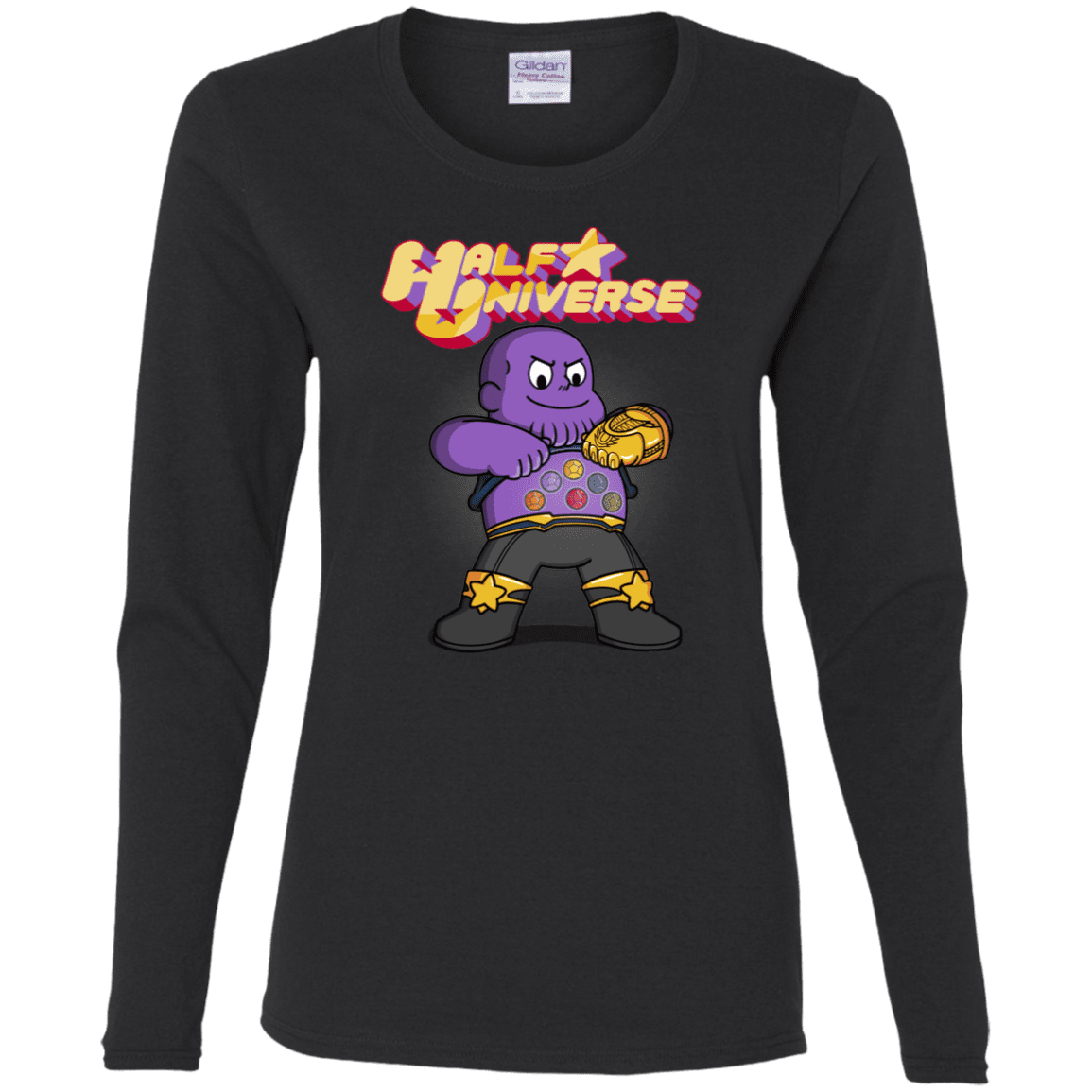 T-Shirts Black / S Half Universe Women's Long Sleeve T-Shirt