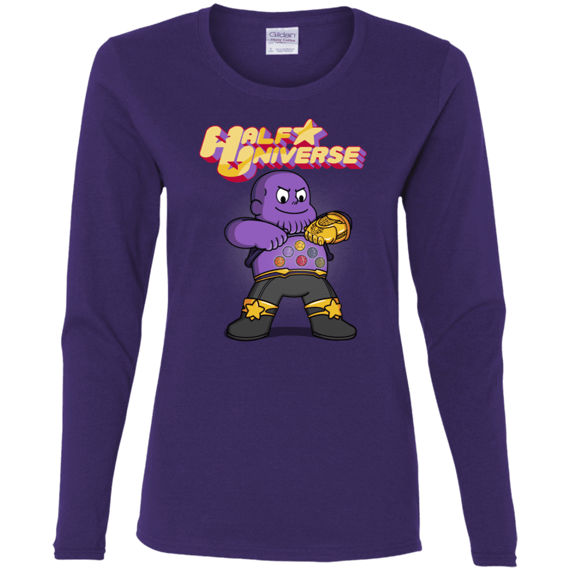 T-Shirts Purple / S Half Universe Women's Long Sleeve T-Shirt