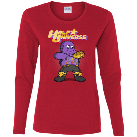 T-Shirts Red / S Half Universe Women's Long Sleeve T-Shirt