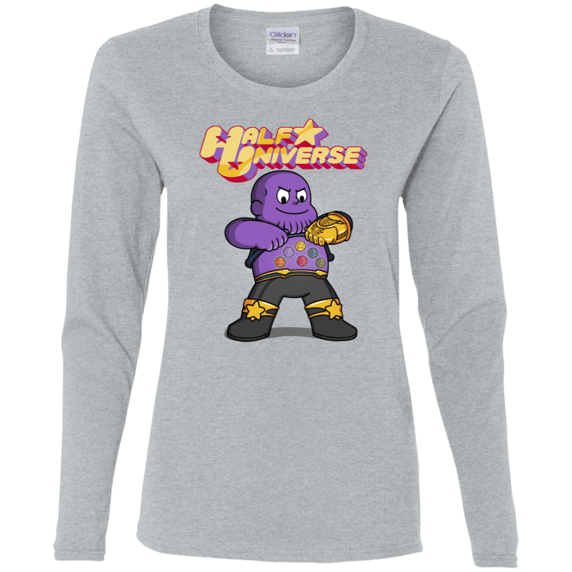 T-Shirts Sport Grey / S Half Universe Women's Long Sleeve T-Shirt