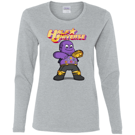 T-Shirts Sport Grey / S Half Universe Women's Long Sleeve T-Shirt