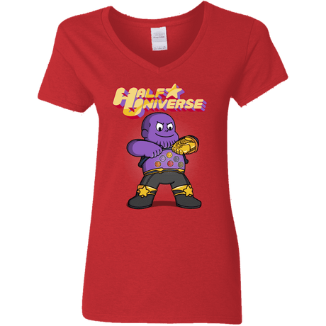 T-Shirts Red / S Half Universe Women's V-Neck T-Shirt