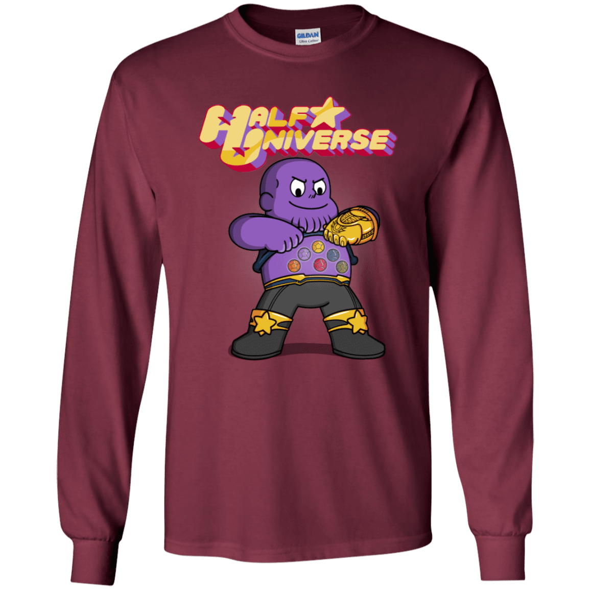 T-Shirts Maroon / YS Half Universe Youth Long Sleeve T-Shirt