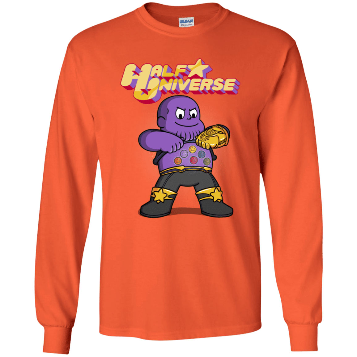 T-Shirts Orange / YS Half Universe Youth Long Sleeve T-Shirt