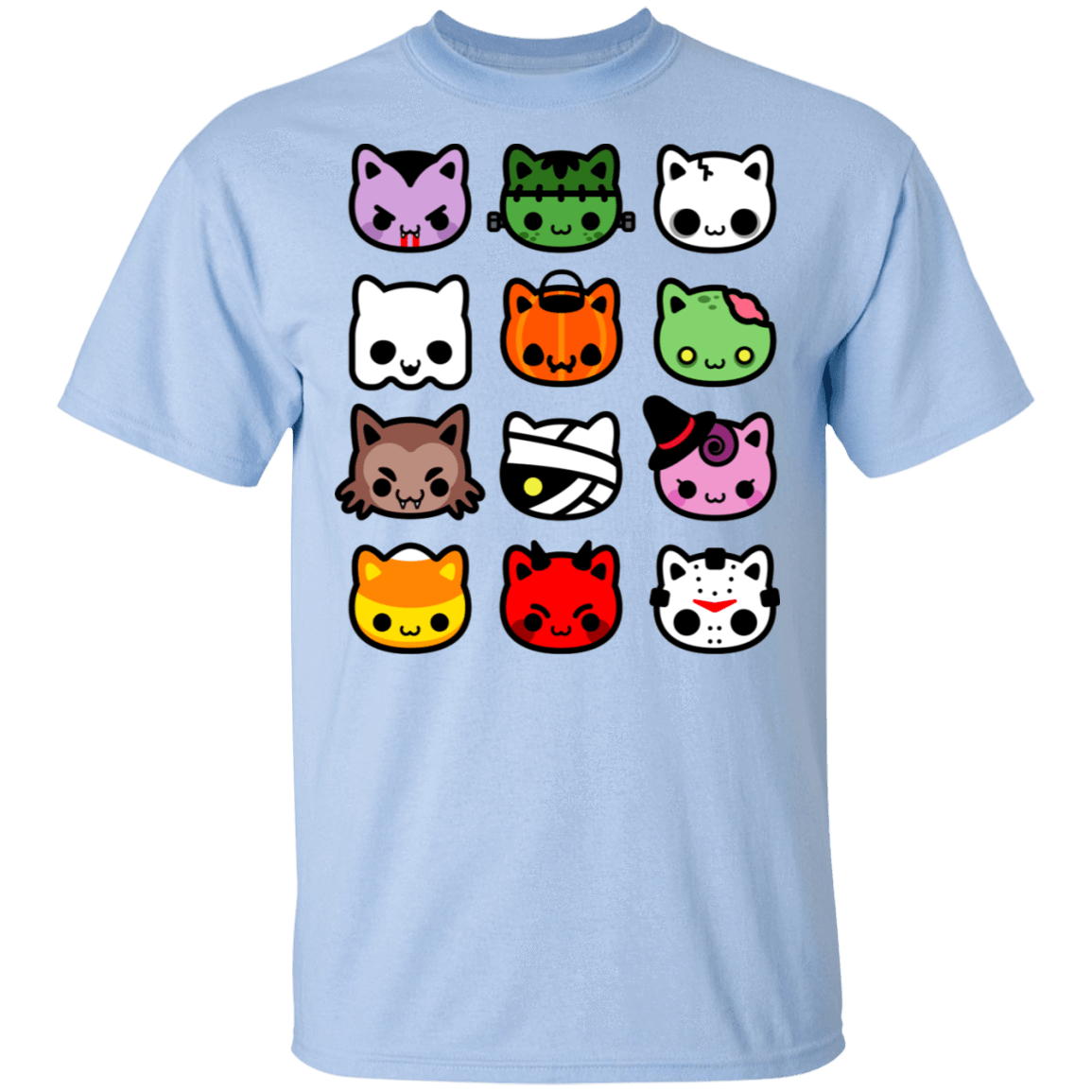 T-Shirts Light Blue / S Hallow Kitties T-Shirt