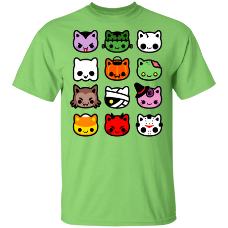 T-Shirts Lime / S Hallow Kitties T-Shirt