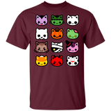 T-Shirts Maroon / S Hallow Kitties T-Shirt