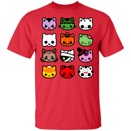 T-Shirts Red / S Hallow Kitties T-Shirt