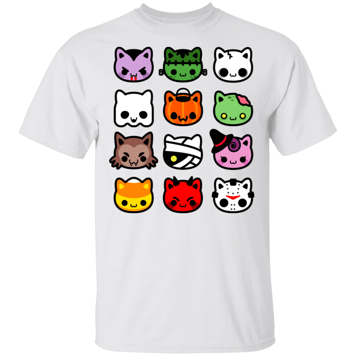 T-Shirts White / S Hallow Kitties T-Shirt