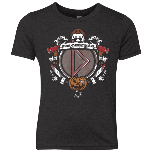 T-Shirts Vintage Black / YXS Halloween Crest Youth Triblend T-Shirt