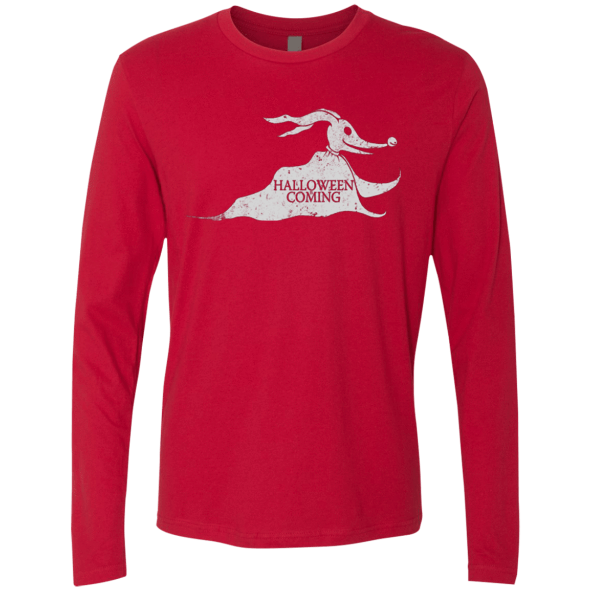 T-Shirts Red / Small Halloween Is Coming Men's Premium Long Sleeve