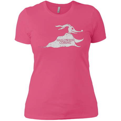 T-Shirts Hot Pink / X-Small Halloween Is Coming Women's Premium T-Shirt