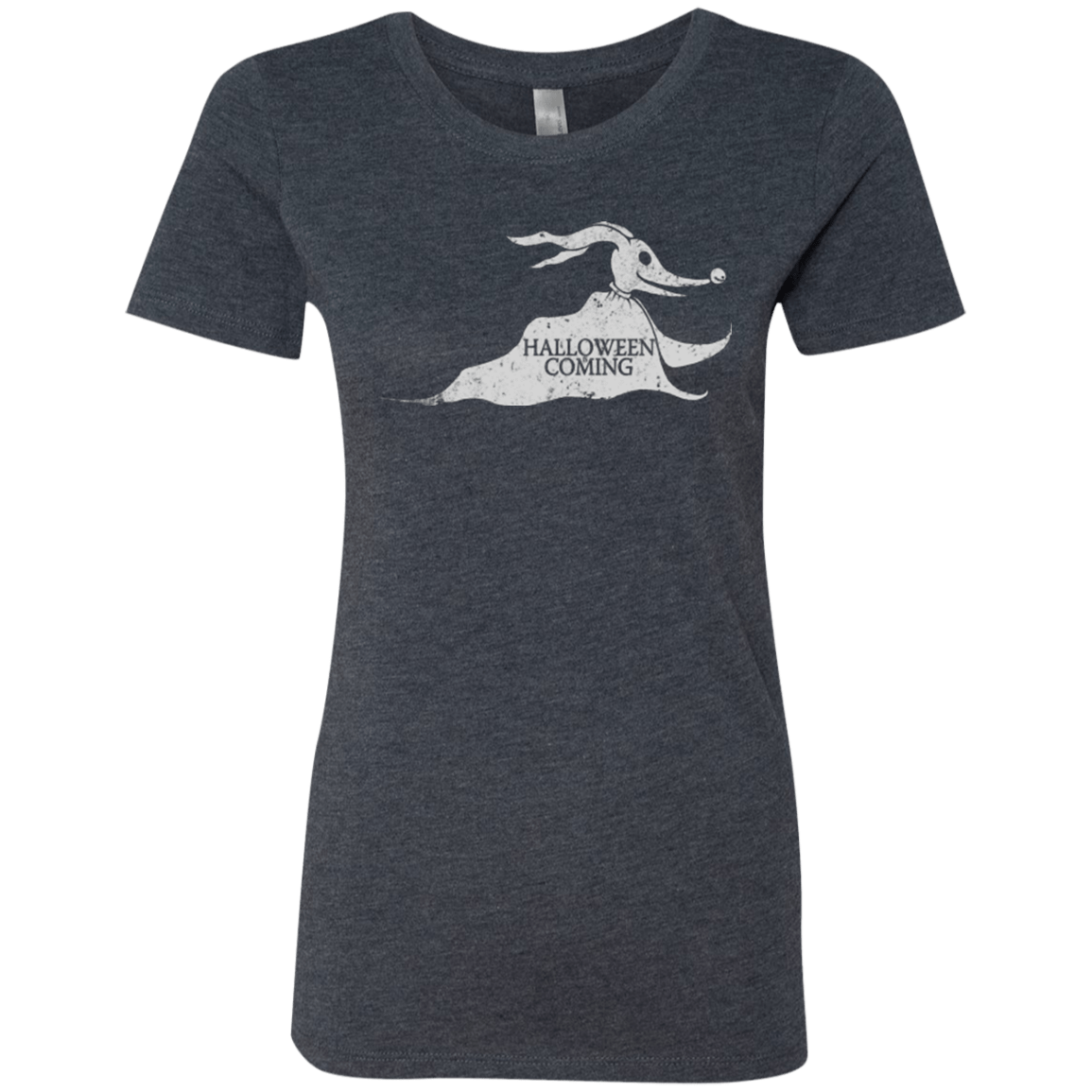 T-Shirts Vintage Navy / Small Halloween Is Coming Women's Triblend T-Shirt