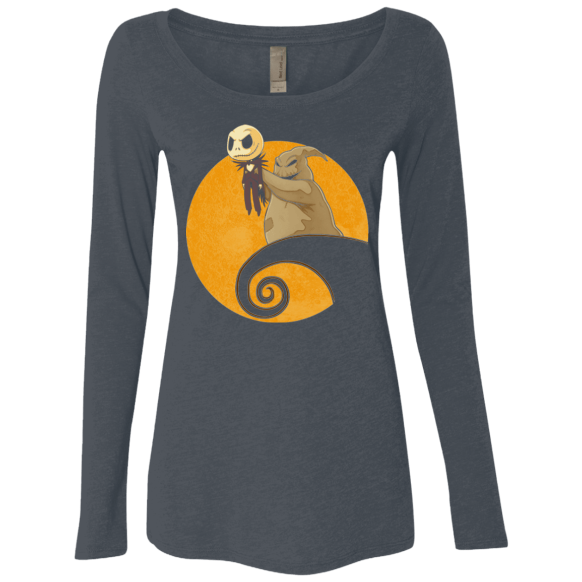 T-Shirts Vintage Navy / Small Halloween King Women's Triblend Long Sleeve Shirt