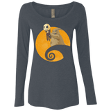 T-Shirts Vintage Navy / Small Halloween King Women's Triblend Long Sleeve Shirt