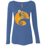 T-Shirts Vintage Royal / Small Halloween King Women's Triblend Long Sleeve Shirt