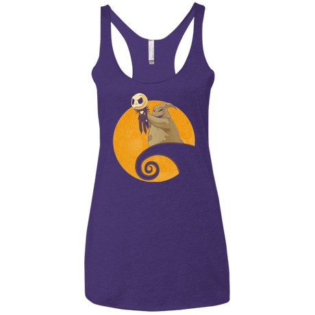 T-Shirts Purple / X-Small Halloween King Women's Triblend Racerback Tank